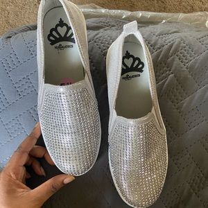 Sparkly Slip-on Shoes
